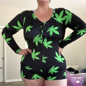 Cannabis Long Sleeve Romper
